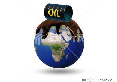 Concept of global oil business - 3d rendering 96865721