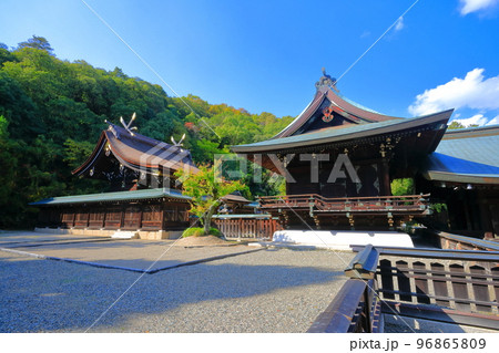 【岡山県】晴天の吉備津彦神社 【岡山県】晴天の吉備津彦神社 96865809