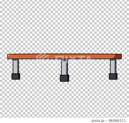 Illustration of trampoline front view Illustration of trampoline front view 96866311