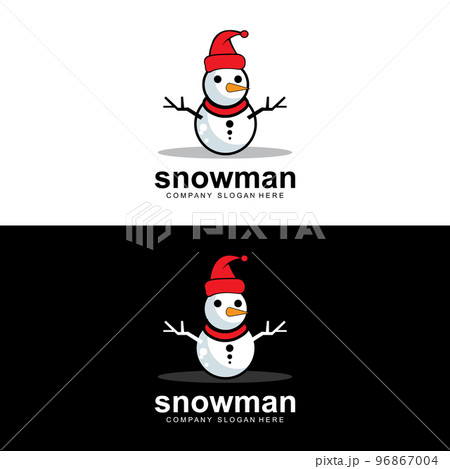 Snowman Logo, Snowman Winter Vector, And Christmas Winter, And New Year Snowman Logo, Snowman Winter Vector, And Christmas Winter, And New Year 96867004
