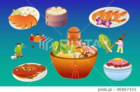 CNY reunion dinner set 96867435
