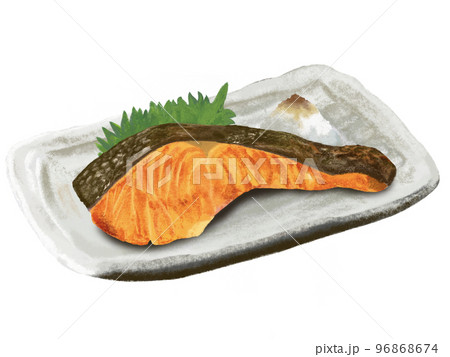 焼き鮭（箸なし） 96868674