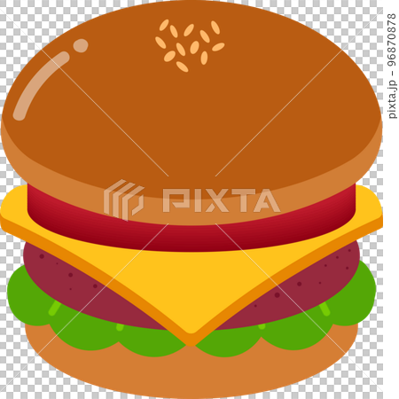 Hamburger illustration 96870878