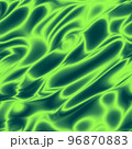 Dynamic electric green and blue colored modern scientific pattern 96870883