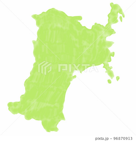 宮城　地図　水彩　アイコン 96870913