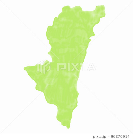 宮崎 地図 水彩 アイコン 宮崎 地図 水彩 アイコン 96870914