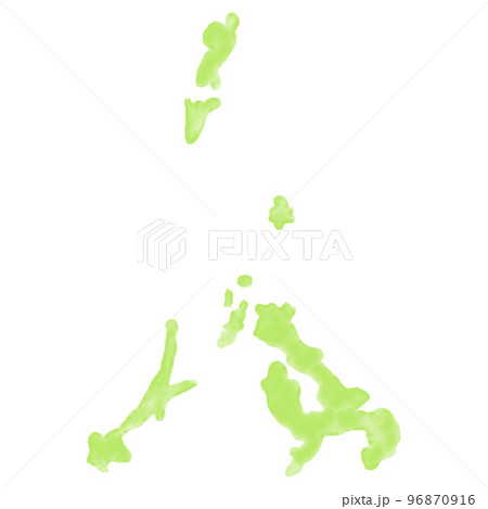 長崎　地図　水彩　アイコン 96870916