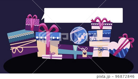 Presents for holiday, copy space promo banner Presents for holiday, copy space promo banner 96872846