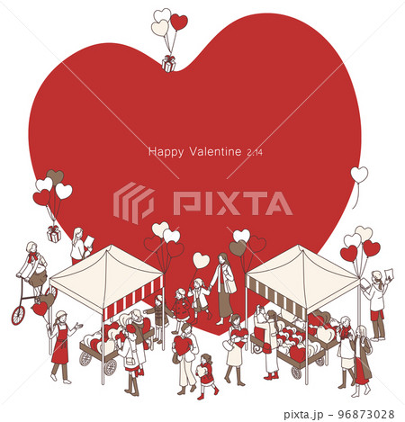 バレンタインのマルシェ バレンタインのマルシェ 96873028