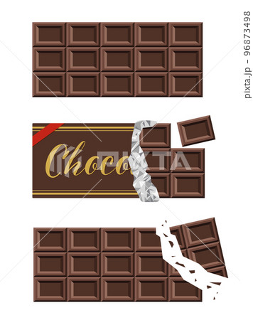 板チョコセット_ビターチョコレート 96873498