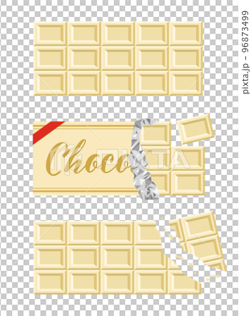 板チョコセット_ホワイトチョコレート 96873499