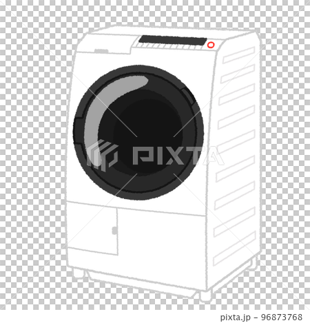 Illustration of drum type washing machine 96873768