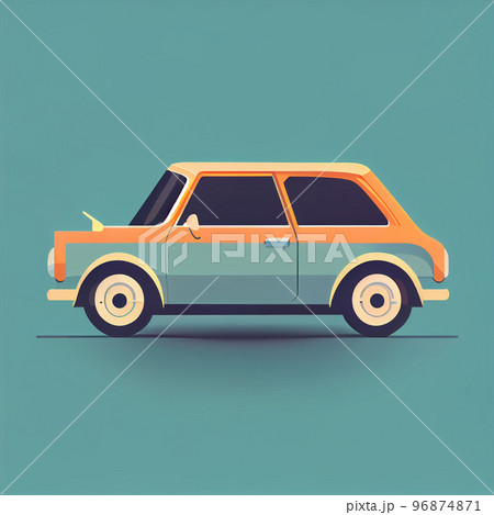 Modern flat design of Transport public transportable vehicle for transportation in city. 96874871