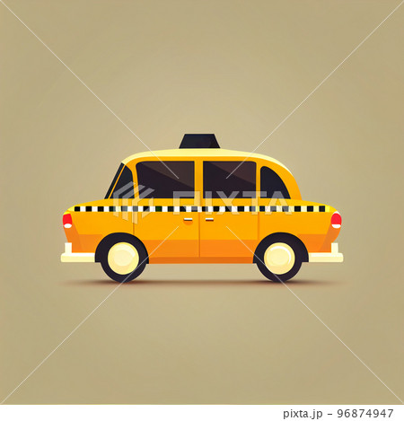 Modern flat design of Transport public transportable taxi for transportation in city. Modern flat design of Transport public transportable taxi for transportation in city. 96874947