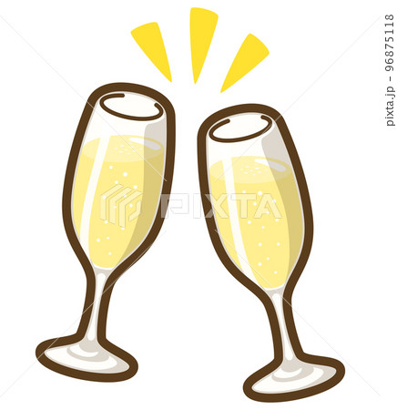 スパークリングワインで乾杯 96875118