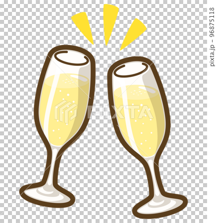 スパークリングワインで乾杯 96875118