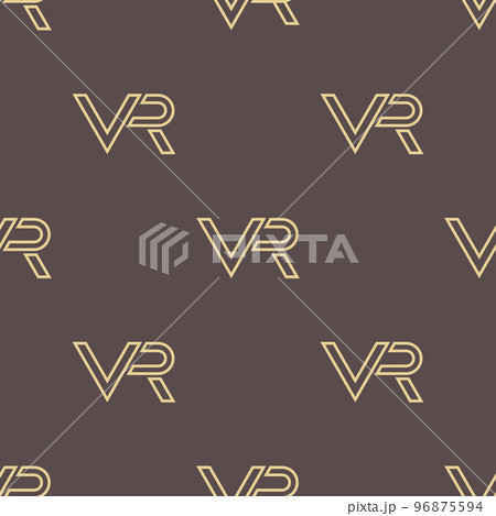 Seamless Pattern. VR Logos Seamless Pattern. VR Logos 96875594