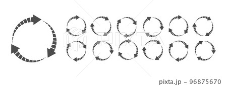 Circular Loading Buffering Icons Vector 96875670