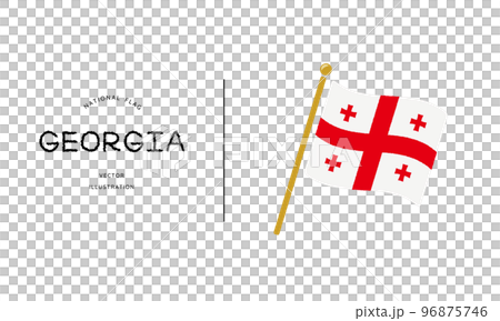 Georgia flag icon vector illustration 96875746