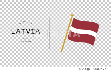 Latvian flag icon vector illustration 96875748