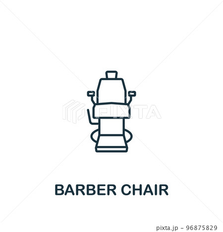 Barber Chair icon. Monochrome simple Barber Shop icon for templates, web design and infographics 96875829