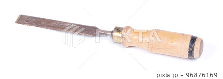 Wood chisel isolated on white background Wood chisel isolated on white background 96876169