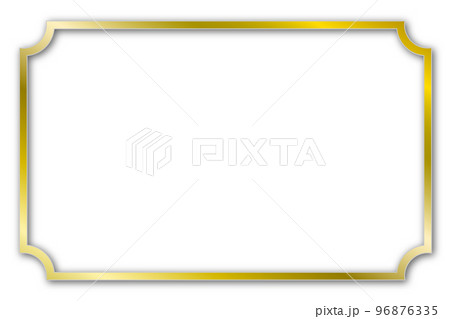ゴールドフレーム背景 96876335