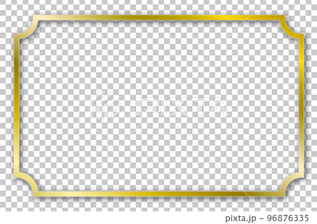 ゴールドフレーム背景 96876335