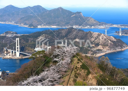 【愛媛県】ゆめしま海道と積善山三千本桜（岩城橋と生名橋） 96877749