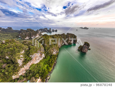 Aerial view of Ao Nang Beach in Krabi, Thailand 96878148