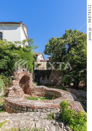 remains South Round Tower. Plovdiv, Bulgaria (vertical photo) 96878312