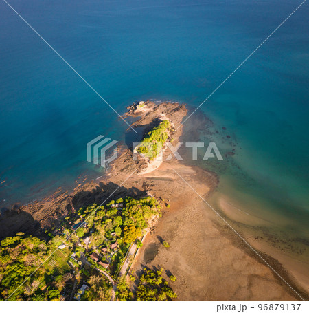 Aerial view of Laem Kho Kwang Beach in Koh Lanta, Krabi, Thailand 96879137