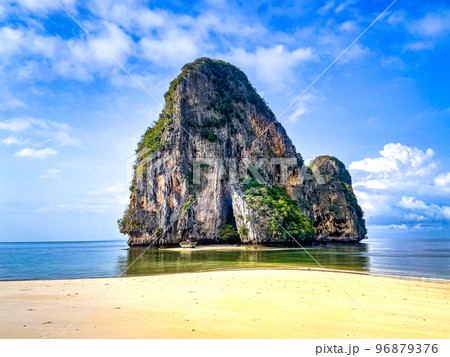 Railay and Phra nang Cave Beach in Krabi, Thailand Railay and Phra nang Cave Beach in Krabi, Thailand 96879376