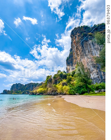 Railay and Phra nang Cave Beach in Krabi, Thailand 96879403