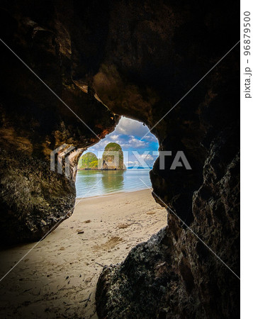 Railay and Phra nang Cave Beach in Krabi, Thailand 96879500