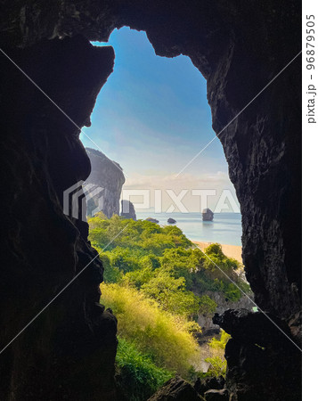 Princess or Phra nang Cave in Krabi, Thailand 96879505