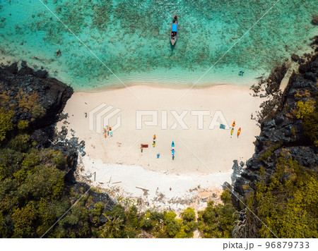 Aerial view of Nui beach in koh Phi Phi Don island, in Krabi, Thailand 96879733