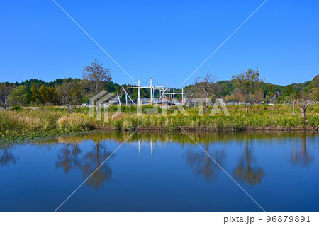十二町潟水郷公園 十二町潟横断橋 氷見市 十二町潟水郷公園 十二町潟横断橋 氷見市 96879891