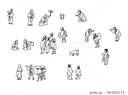 江戸の人 白黒 01 江戸の人 白黒 01 96880135