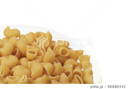 Pasta Pipe Rigate isolated on white background Pasta Pipe Rigate isolated on white background 96880342