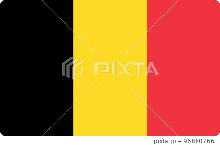 Belgium flag vector isolated. Illustration of a country flag 96880766