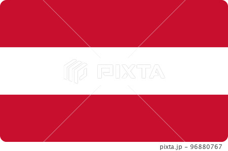 Austria flag isolated. Illustration of a country flag 96880767
