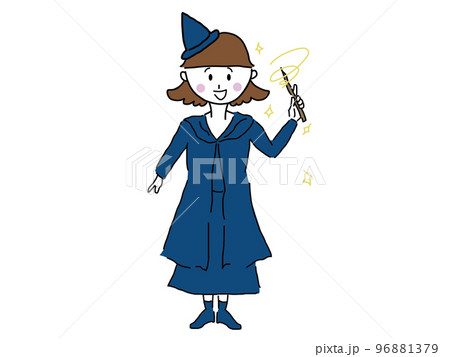 魔法をかけている女性 魔法使いノーマル 魔法をかけている女性 魔法使いノーマル 96881379