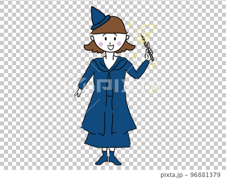 魔法をかけている女性 魔法使いノーマル 魔法をかけている女性 魔法使いノーマル 96881379