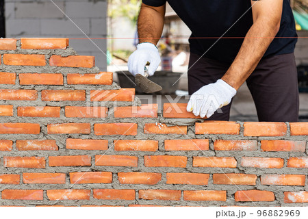 bricks on construction site bricks on construction site 96882969
