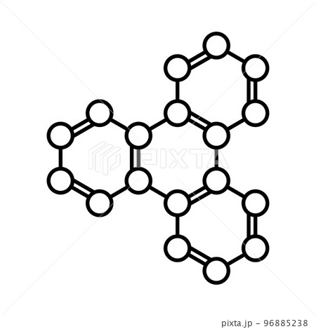 Abstract molecule icon. Symbol of chemistry, science, laboratory, education or biochemistry. Vector illustration 96885238