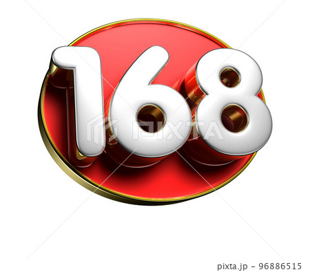 168 gold rim 3D. 168 gold rim 3D. 96886515