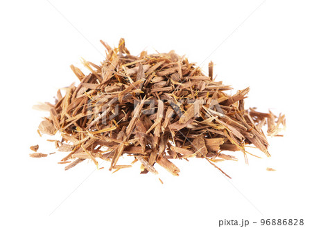 Catuaba bark isolated on white background. Trichilia catigua bark. Chuchuhuasha, Tatuaba, Pau de Reposta, Piratancara and Caramuru. Catuaba bark isolated on white background. Trichilia catigua bark. Chuchuhuasha, Tatuaba, Pau de Reposta, Piratancara and Caramuru. 96886828