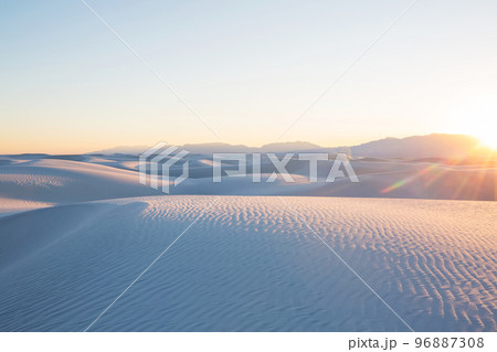 White sand dunes White sand dunes 96887308