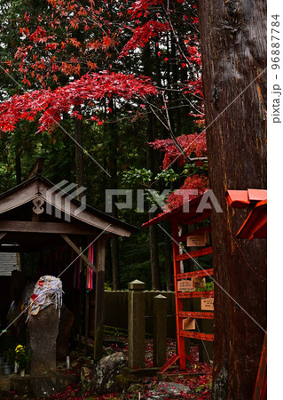 首切地蔵尊の紅葉 首切地蔵尊の紅葉 96887784